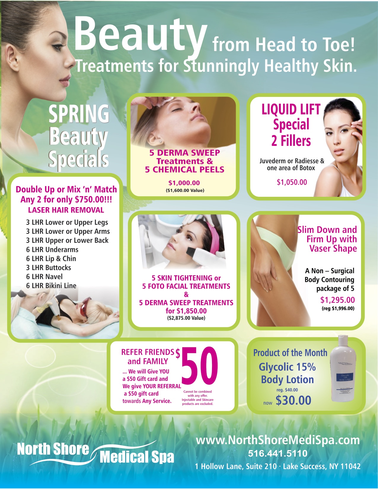 April Skin Care Specials